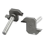 木工1/4" ×1/4" T型スロットアンダーカットルータービットカッター2個