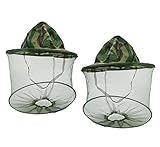 hosaire養蜂養蜂アウトドアanti-mosquitoマスク/ Camouflage大きなつばanti-mosquito Bees帽子キャップwith Veil Mosquito Fly Head