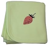 Pima Strawberry Blanket - Spring Green by bbabybling