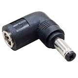 MaxLinker (マックスリンカー) DC端子サイズ変換アダプタ L型 メス側 外径6.3mm 内径3.0mm → オス側 外径5.5mm 内径2.1mm DCアダプタサイズ変換に 電力24v 5Aまで対応