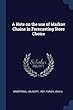 A Note on the Use of Markov Chains in Forecasting Store Choice