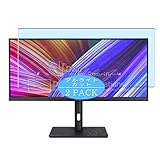 2枚 VacFun ブルーライトカット フィルム ， Asus PA348CGV 34インチ モニター 向けの ブルーライトカットフィルム 保護フィルム 液晶保護フィルム（非 ガラスフィルム 強化ガラス ガラス ケース カバー ） 改善版