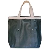 ［中川政七商店］　ゴム引き　レインバッグ　緑　トートバッグ