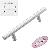 Lizavo 304H-096SS Stainless Steel Cabinet Hardware Hollow Euro Style T-bar Handle Pull- 3-3/4" (96mm
