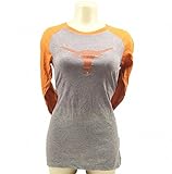 Texas Longhorns公式NCAA Medium ( SZ。6 – 8 )ラグラン3 / 4 Bevoシャツby Glitterギア