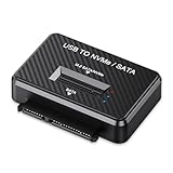 NGFF USB 3.0 USB-C Type-CからデュアルNVME M-key M.2 NGFF & SATA 2.5インチSSDドッキング垂直外付けPCBAケースエンクロージャ