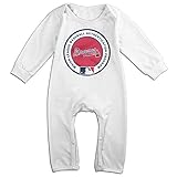 Kamifa カミファ メジャーリーグ ベースボール ロゴ 長袖ベビー服 子供服 出産祝い 暖かい White 18 Months