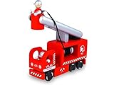 Vilac Wooden Fire Engine Toy, Pollock Red [並行輸入品]