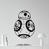 壁デカールStar Wars bb8 BB - 8 Droidロボット文字引用リビングルーム壁デカールレタリングビニールステッカー子供壁アートデザイン寝室子供部屋壁装飾ステンシル壁壁画60 crt