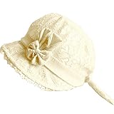YideaHome　ベビー帽子 女の子 ベビー 赤ちゃん 帽子 ハット夏 新生児 おしゃれ 可愛い リボン お宮参り 出産祝い プレゼント
