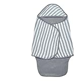 green sprouts Muslin Baby Bath Swaddle made from Organic Cotton,Gray by green sprouts