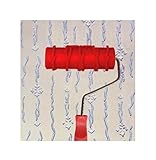 エンボスペイントローラーウォールペイントランナーウォールデコレーションDIYツール、パターン23