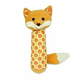 Apple Park Organic Playground Pal Squeaky Baby Rattle オレンジ TM474