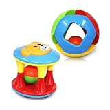 TOYMYTOY 鈴を振る玩具 赤ちゃんのおもちゃ　ラトルおもちゃ　知育玩具 幼児教育 聴覚に刺激 (2点セット)
