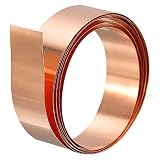 uxcell 銅箔ロールシート 0.1x15x1000 mm 純銅箔ロール 銅ストリップ クラフト 電気修理 接地用