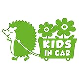 imoninn KIDS in car ステッカー　【パッケージ版】　No.62　花屋のハリさん　（黄緑色）