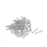 uxcell コッタークリップピン　機械ヒッチ　　Rピン　50個 1.2mm x 20mm