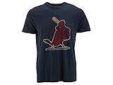 MLB St Louis Cardinals ' 47ブランドメンズScrum Basic Tシャツ、スタイル1、S、ネイビー