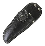 KOZUCHI(コヅチ) Flowery(フローリー) 剪定鋏革ケース 花付 黒 LST-11BK