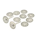 Tiptiper 10PCS 22ミリメートルダイヤモンドガラス宝石裁断ディスクディスクマンドレルツール