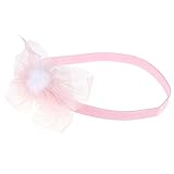 Domybestベビーヘアバンド 　大きいリボン レース ボウタイ 2色　キッズ 子供 カチューシャ 髪飾り 出産祝い 誕生日 記念日 写真小道具