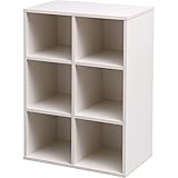 収納ボックス 本棚 幅59×奥行35×高さ83.6 オフホワイト FB-9060W