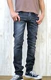 (ヌーディージーンズ)Nudie Jeans グリムティム GRIM TIM スリム ストレートジーンズ ジーパン Gパン デニム ORG PAGAN SELVAGE 39161-1146 28 209ブラック