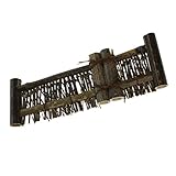 F Fityle 柵 卓上装飾　ラティス　天然竹　ガーデンフェンス　インテリア ミニバンブーフェンス - ＃2サイズ（L）