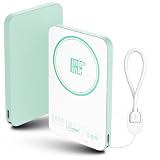 次世代の安全性 準固体電池 モバイルバッテリー PD 5000mAh inklink公式【日本ブランド・日本メーカー】ワイヤレス充電 MagSafe対応機種使用可 急速 薄型 小型 大容量 軽量 小型 ミニ ケーブル内臓 急速充電 コンパクト コードレス ワイヤレス マグネット パススルー Android Type-C iPhone 充電 タイプC USB-C 充電器 飛行機OK (ミント)