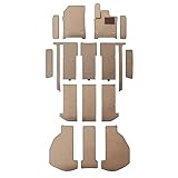 アルファード/ヴェルファイア 40系 フロアマット 1台セット(ベージュ生地×ブラウン)