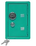 Kid 's Coin BankロッカーSafe with Combination Lock and Key – 7 "高ティール