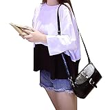 (マーシェル) Marshel マタニティ トップス ゆったり シルエット バイカラー おしゃれ デザイン 産前 産後 長く使える 妊婦服 ブラック L