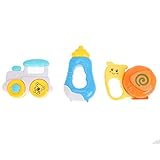 Domybest　子供おもちゃ　ハンドベル　ガラガラ　ラトル　おもちゃ　知育玩具　音楽おもちゃ　楽器 　カラフル　手を振る楽器玩具　聴覚　視覚刺激　ランダムカラー (A)