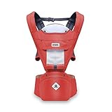 SONARIN多機能Hipseatベビーキャリア、通気性のあるストラップ、人間工学に基づいた、100％コットン、大容量収納、11持ち越しポジション、安全で快適な、あなたの子供の成長に適応、持ち運びが容
