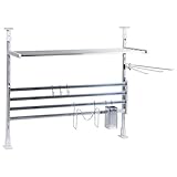 つっぱり棚 ツッパリ キッチン 水回り 棚 付属アクセサリーセット 2段 60cm