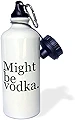 ローズWB _ 193438 _ 1 Might be Vodkaレッドスポーツウォーターボトル、21オンス、ホワイト