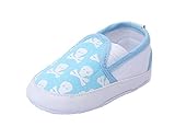 JTC Baby Crawl Crib Skull Printed Slip- On Leisure Single Shoes (Length:approx 4.5'') by Jtc