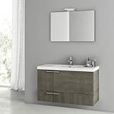 Nameeks ans86 ACF 39 – 1 / 5 "壁マウントVanity Set with木製キャビネット、セラミックトップ、 ACF ANS86-637509915087