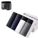 ボクサーパンツ メンズ 4枚 セット ブランド 下着 ローライズ ボクサー パンツ ボクサーブリーフ ブリーフ (I, XL)