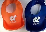 Soft Silicone Bib with Pocket - Zemog Baby - Easy Wipes Clean. Waterproof Bibs Keeps Stains Off! Gre