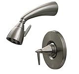 Whitehaus 614.858SH-ABRAS Blairhaus Monroe 2 5/8-Inch Pressure Balance Valve with Showerhead and Oct