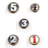 SunniMix 5個　キャビネット　ドア　引き出し　ワードローブ　ハンドル　数字　プルノブ　家具美化　便利　グッズ