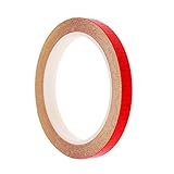 Dovewill 自転車 　反射　 ホイール　 リム　ステッカー　自転車　サイクリング　 反射　テープ　約8m　4色選べる - 赤