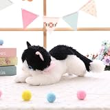 【SAQJEE】ぬいぐるみ 小さい スタイルネコ 猫 置物 可愛い リアル ファー ネコ 猫ぬいぐるみ ネコ 猫 抱き枕 お祝い ふわふわぬいぐるみ ネコ 猫縫い包み クマ 置き型 ふわふわ お人形 女性 F 抱き枕 プレゼント 30cm 小さいサイズ