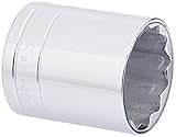 S K Hand Tools SKT40136 .50in. Drive 12 Point Standard Socket 1-.13in.