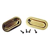 Johnson Prod.35-3PPK2Sliding Door Pull-2" BRASS OVAL PULL (並行輸入品)