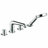 Axor 19446001 Bouroullec 4 Hole Roman Tub Set Trim in Chrome [並行輸入品]