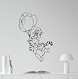 Winnie the Pooh壁デカールTiggerエアバルーンレタリングビニールステッカー壁装飾クール壁アート子供ティーンボーイズ部屋壁モダンデザイン寝室アート装飾壁画181 CRT