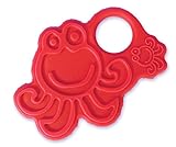 oogaa Baby Silicone Octopus Teether - Easy Clean, Baby Safe - 7 x 3.5in - Red by oogaa