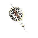 KESOTO 高品質　風のチャイム　メタルウィンドスピナー　3D　金属　回転　ねじれ　全１０種　素敵　贈り物 - Style_8